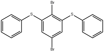 2,6-二硫代苯氧基-1,4-二溴苯 结构式