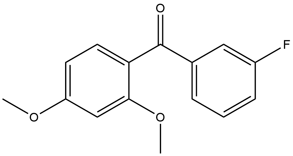 Benzophenone, 3'-fluoro-2,4-dimethoxy- 结构式