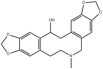 Bis[1,3]benzodioxolo[5,6-c:5',6'-g]azecin-14-ol, 5,6,7,8,14,15-hexahydro-6-methyl- 结构式