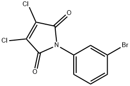 1H-Pyrrole-2,5-dione, 1-(3-bromophenyl)-3,4-dichloro- 结构式