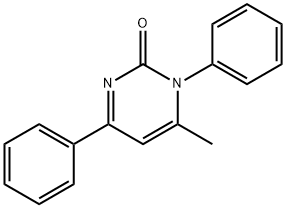 2(1H)-Pyrimidinone, 6-methyl-1,4-diphenyl- 结构式