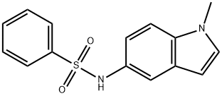 N-(1-Methyl-1H-indol-5-yl)benzenesulfonamide 结构式