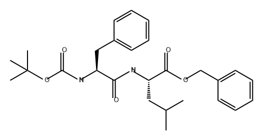 L-Leucine, N-[(1,1-dimethylethoxy)carbonyl]-L-phenylalanyl-, phenylmethyl ester 结构式
