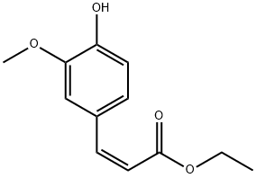 2-Propenoic acid, 3-(4-hydroxy-3-methoxyphenyl)-, ethyl ester, (Z)- (9CI) 结构式