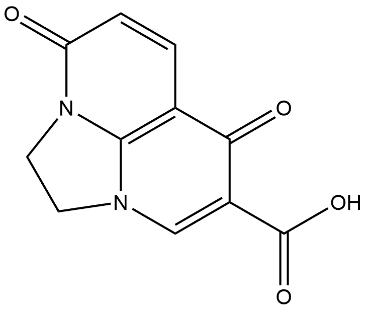 1,2-DIHYDRO-4,7-DIOXO-4H,7H-IMIDAZO[1,2,3-IJ][1,8]NAPHTHYRIDINE-8-CARBOXYLIC ACID 结构式
