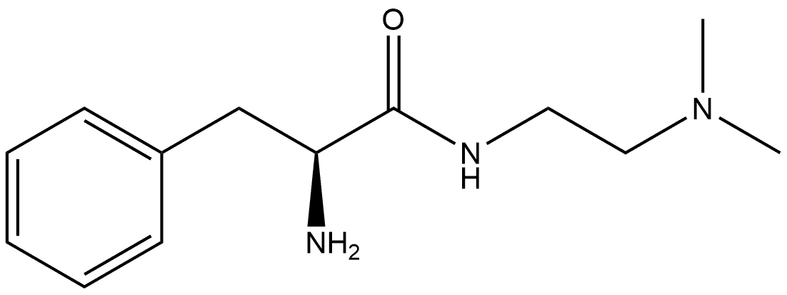 (S)-2-氨基-N-(2-(二甲氨基)乙基)-3-苯基丙酰胺 结构式