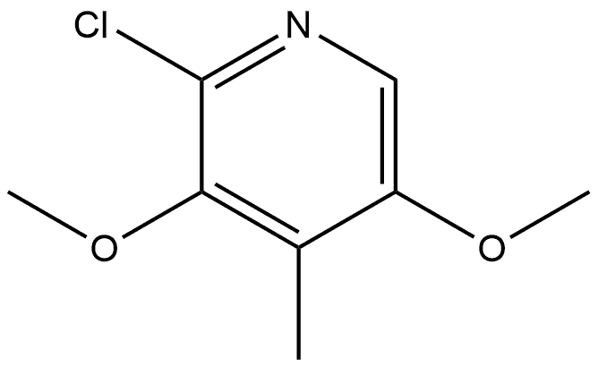 2-Chloro-3,5-dimethoxy-4-methylpyridine 结构式