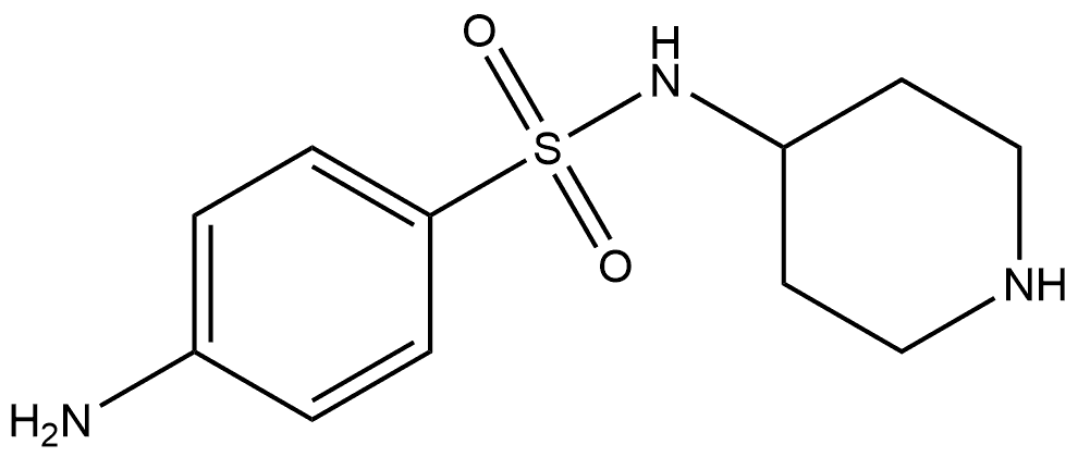 Benzenesulfonamide, 4-amino-N-4-piperidinyl- 结构式