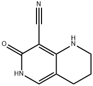 1,6-Naphthyridine-8-carbonitrile, 1,2,3,4,6,7-hexahydro-7-oxo- 结构式