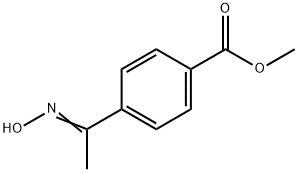 Benzoic acid, 4-[1-(hydroxyimino)ethyl]-, methyl ester 结构式