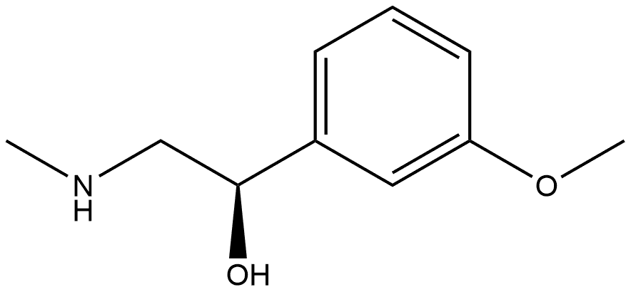Benzenemethanol, 3-methoxy-α-[(methylamino)methyl]-, (αR)- 结构式
