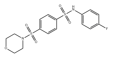 Benzenesulfonamide, N-(4-fluorophenyl)-4-(4-morpholinylsulfonyl)- 结构式