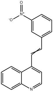 4-(3-Nitrostyryl)quinoline 结构式