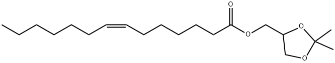 (2,2-Dimethyl-1,3-dioxolan-4-yl)methyl (7E)-tetradec-7-enoate 结构式