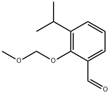 Benzaldehyde, 2-(methoxymethoxy)-3-(1-methylethyl)- 结构式