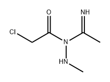 Ethanimidic acid, N-(2-chloroacetyl)-, 2-methylhydrazide 结构式