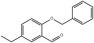 2-(Benzyloxy)-5-ethylbenzaldehyde 结构式