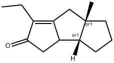 2H-Cyclopenta[a]pentalen-2-one,1-ethyl-3,3a,3b,4,5,6,6a,7-octahydro-6a-methyl-,(3bR,6aS)-rel-(9CI) 结构式