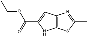 2-甲基-4H-吡咯并[3,2-D]噻唑-5-羧酸乙酯 结构式