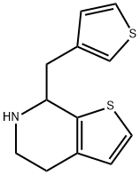 7-(3-thenyl)-4,5,6,7-tetrahydrothieno<2,3-c>pyridine 结构式