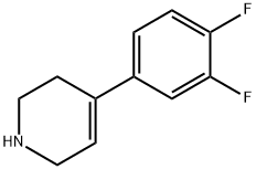 Pyridine, 4-(3,4-difluorophenyl)-1,2,3,6-tetrahydro- 结构式