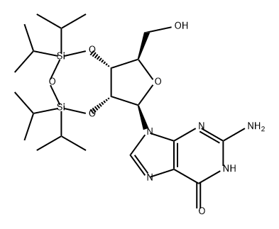 Guanosine, 2',3'-O-[1,1,3,3-tetrakis(1-methylethyl)-1,3-disiloxanediyl]- (9CI) 结构式