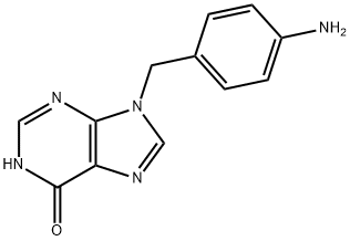 9-(4-Aminobenzyl)-9H-purin-6-ol 结构式