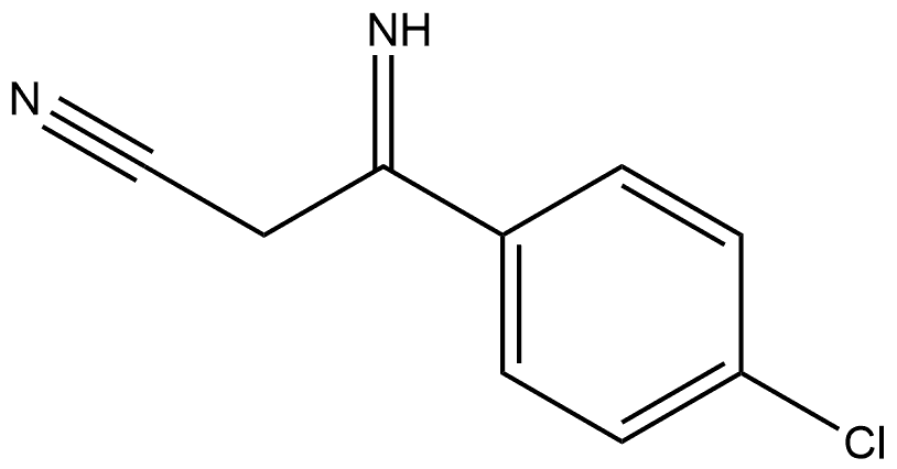 Benzenepropanenitrile, 4-chloro-β-imino- 结构式