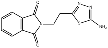 2-Amino-5-(2-phthalimidoethyl)-1,3,4-thiadiazole 结构式