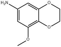 8-甲氧基-2,3-二氢苯并[B][1,4]二噁英-6-胺 结构式