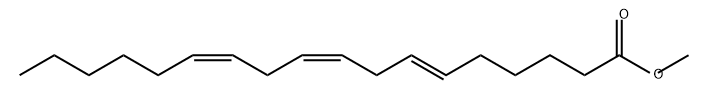 6,9,12-Octadecatrienoic acid, methyl ester, (6E,9Z,12Z)- 结构式