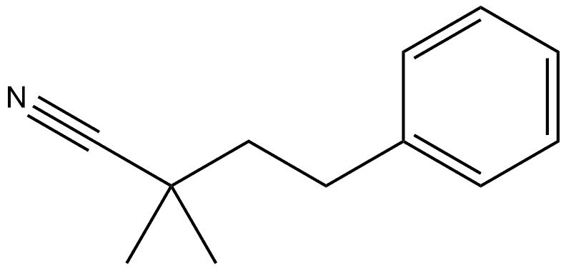 Benzenebutanenitrile, α,α-dimethyl- 结构式
