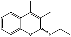 Ethanamine, N-(3,4-dimethyl-2H-1-benzopyran-2-ylidene)- 结构式