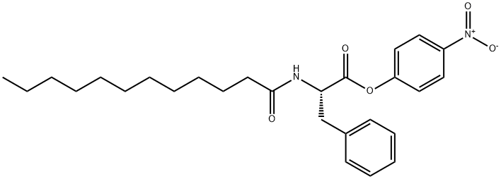 Phenylalanine, N-(1-oxododecyl)-, 4-nitrophenyl ester 结构式
