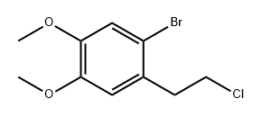 Benzene, 1-bromo-2-(2-chloroethyl)-4,5-dimethoxy- 结构式