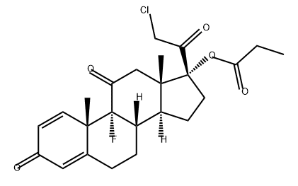 丙酸氯倍他索杂质6 结构式