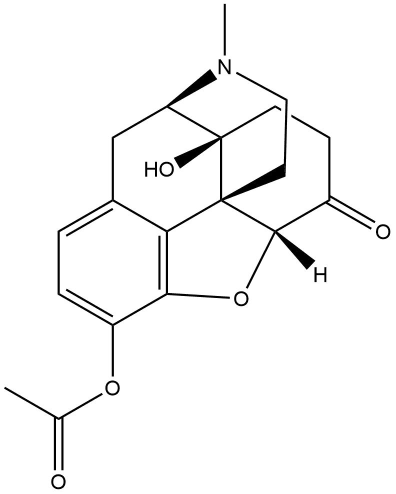 Morphinan-6-one, 3-(acetyloxy)-4,5-epoxy-14-hydroxy-17-methyl-, (5α)- 结构式