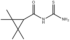 Cyclopropanecarboxamide, N-(aminothioxomethyl)-2,2,3,3-tetramethyl- 结构式