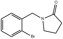 1-(2-溴苄基)吡咯烷-2-酮 结构式