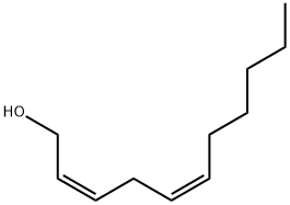 2,5-Undecadien-1-ol, (2Z,5Z)- 结构式