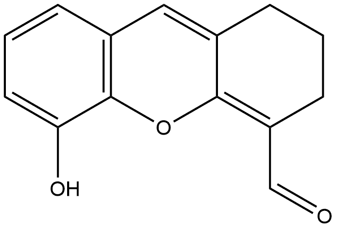 5-羟基-2,3-二氢-1H-氧杂蒽-4-甲醛 结构式