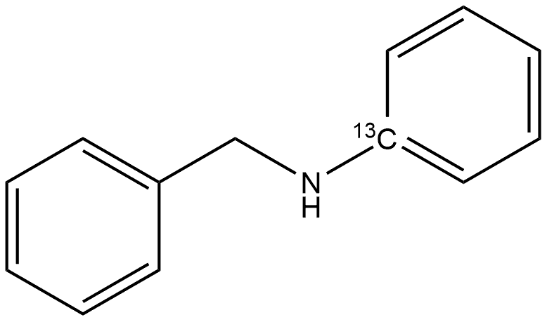 Benzenemethanamine, N-(phenyl-13C)- (9CI) 结构式