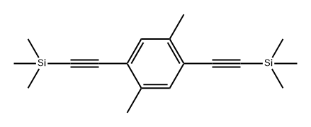 Benzene, 1,4-dimethyl-2,5-bis[2-(trimethylsilyl)ethynyl]- 结构式