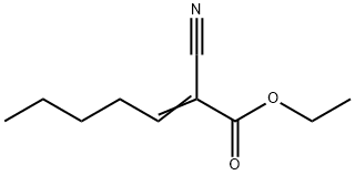 Ethyl 2-cyano-2-heptenoate 结构式