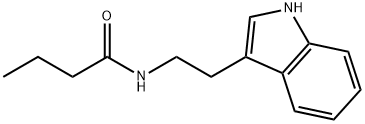 N-[2-(1H-吲哚-3-基)乙基]丁酰胺 结构式
