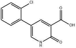 3-Pyridinecarboxylic acid, 5-(2-chlorophenyl)-1,2-dihydro-2-oxo- 结构式