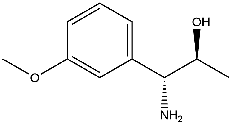 (1R,2S)-1-AMINO-1-(3-METHOXY-PHENYL)-PROPAN-2-OL 结构式