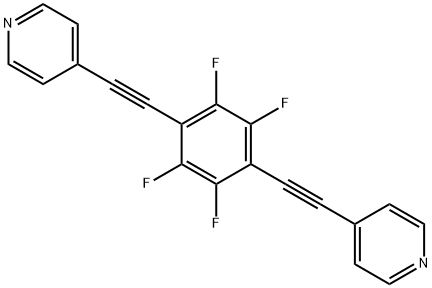 1,4-双(4′-吡啶基乙炔基)四氟苯 结构式