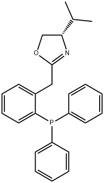 (S)-2-(2-(二苯基膦基)苄基)-4-异丙基-4,5-二氢恶唑 结构式