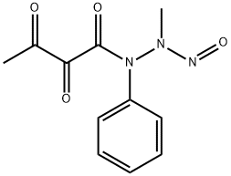 1-diketobutyryl-1-phenyl-2-methyl-2-nitrosohydrazide 结构式